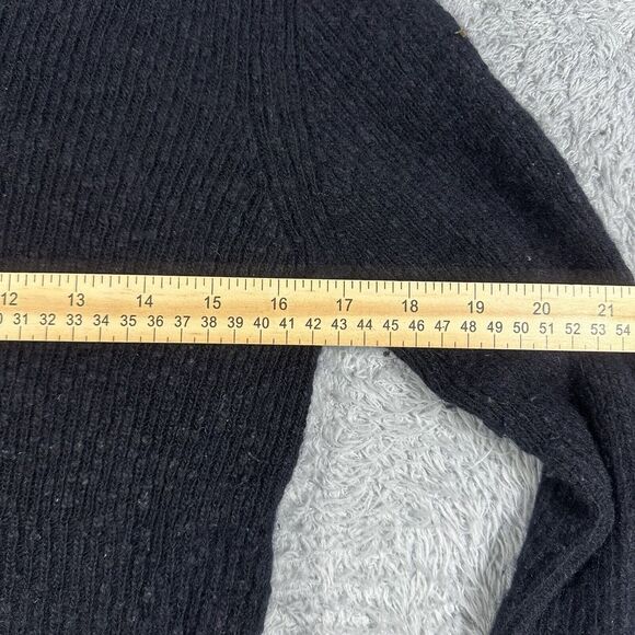 Helmut Lang Tie Dye Crew Neck Long Sleeve 100% Cashmere Sweater Top Size M Black - Picture 4 of 6